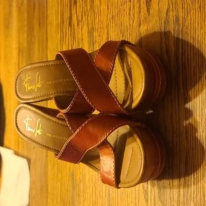 Franco Sarto red sandals size 9